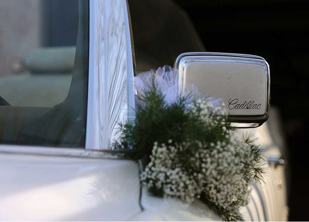 Cadillac wedding detail